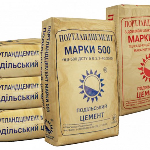 Цемент у мішках