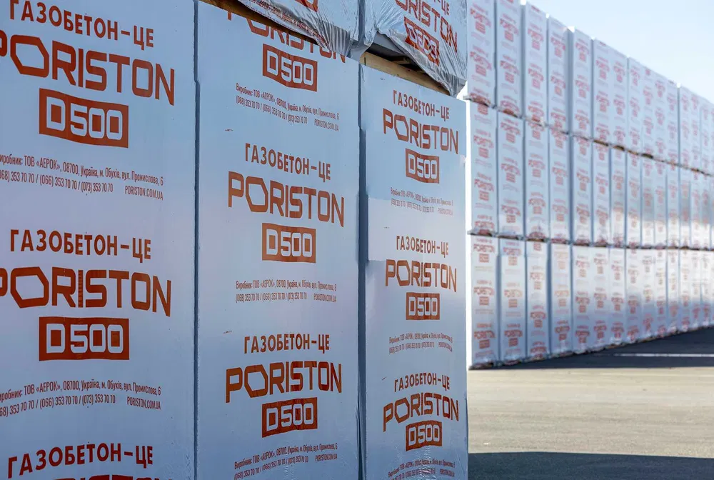 Газоблок PORISTON D500 300x200x610 паз-гребінь Львів