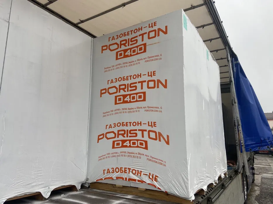 Газоблок PORISTON D150 100x200x610 гладкий