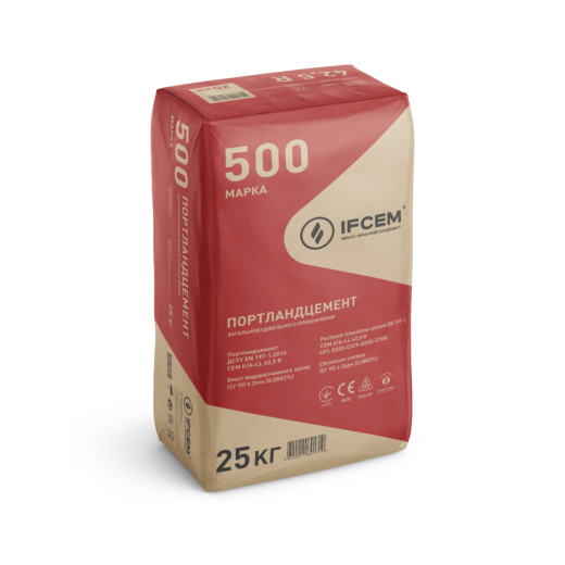 Цемент IFCEM ПЦ II/А-В-500-Н 25 кг (CEM II/A-LL 42,5 R) Львів