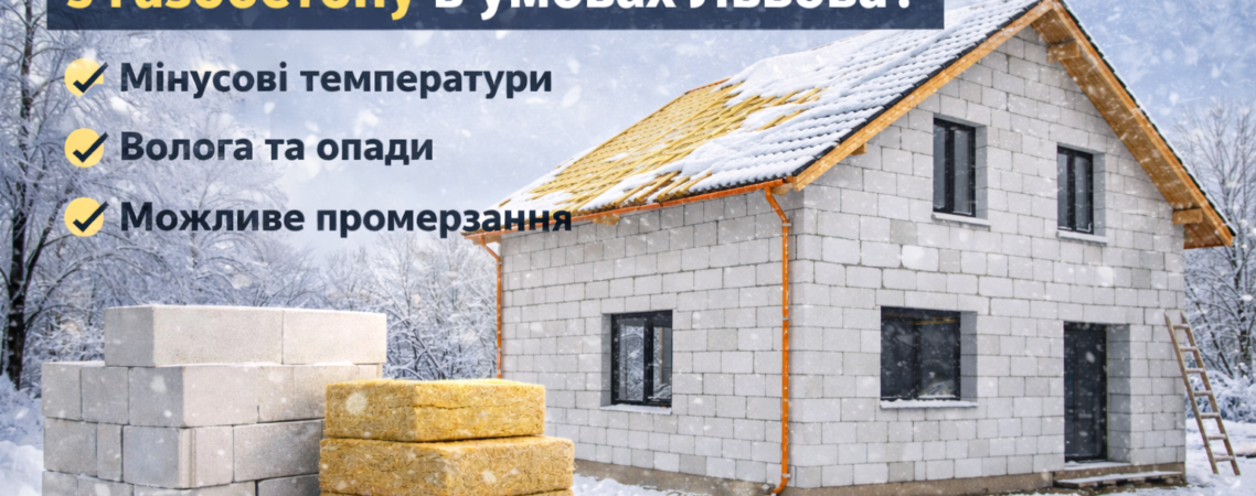 Чи потрібно утеплювати будинок з газобетону в умовах Львова
