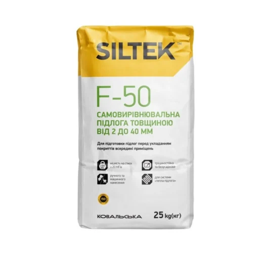 Суміш самовирівнююча Siltek F-50 25 кг