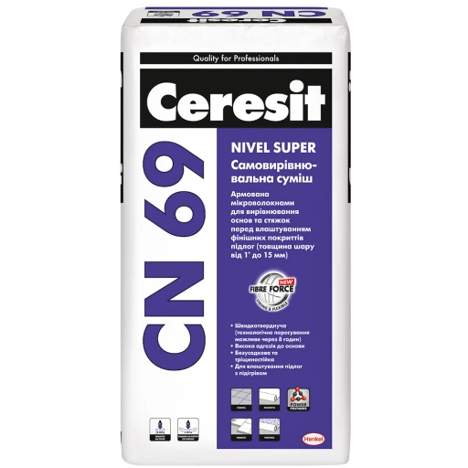 Самовирівнююча суміш Ceresit CN-69 (25 кг)