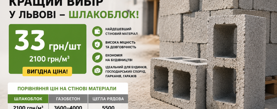 шлакоблок львів