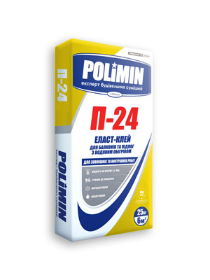 Клей для плитки Polimin P-24 Elastic (25кг) Львів