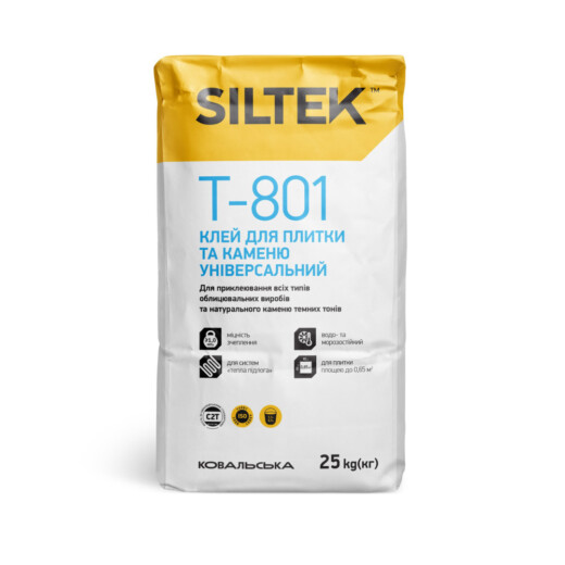 Клей для плитки і каменю універсальний SILTEK Т-801 25 кг Львів